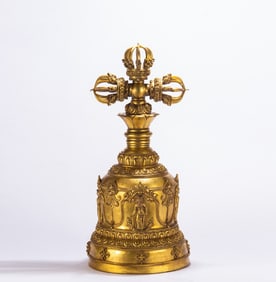A bronze gilt Buddha statue