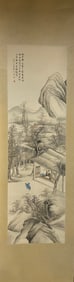 A painting of Wang Xinjing's landscape figures on paper