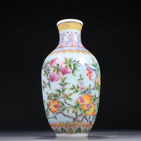 A piece of clear material tire pastel longevity peach pattern appreciation bottle