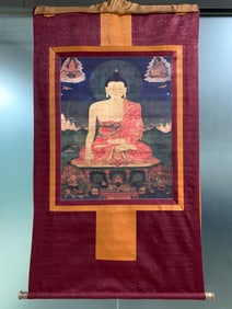 A piece of Tibetan Buddhism Shakyamuni Thangka