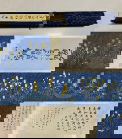 A large number of Buddha statues fine long scrolls on silk