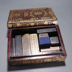 A set of old collections of famous seals and stone seals
