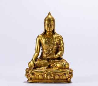 A bronze gilt Buddha statue