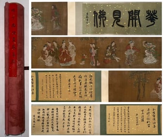 A handscroll of Ding Yunpeng's fine figures