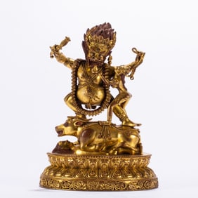 A bronze gilt Buddha statue