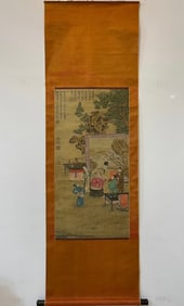 A fine figure of Tang Yin on silk