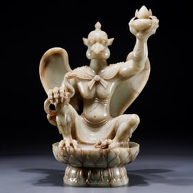 A piece of Hetian jade ornament