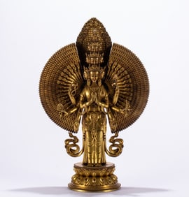 A bronze gilt Buddha statue