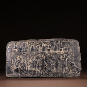 An ancient Egyptian plasterboard mural