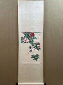 A piece of Tian Shiguang's fine flowers and birds