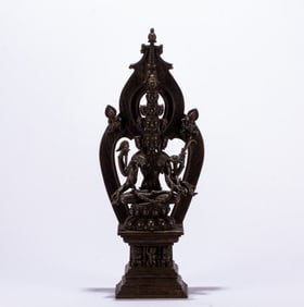 A piece of alloy bronze Buddha statue