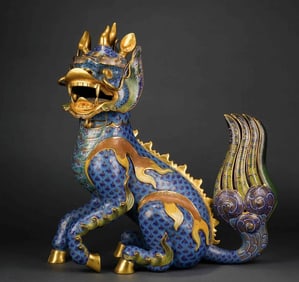 One piece of enamel unicorn