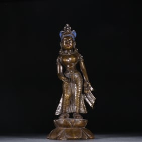 A Qing Dynasty bronze statue of a Goryeo Buddha