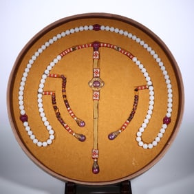 Hetian jade 108 morning pearls