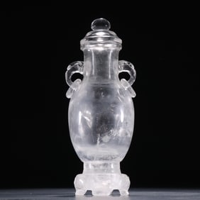 A piece of Earn Forex White Crystal with Ring Appreciation Bottle