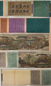 A horizontal axis of Liu Songnian's "Song of Long Hatred" on silk