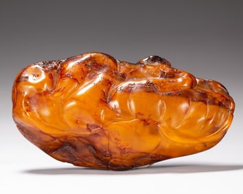 A piece of beeswax ornament