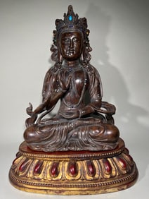 A piece of Qing Dynasty agarwood Buddha statue