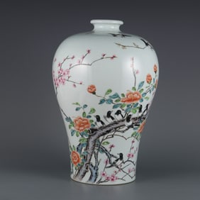 A late Qing Dynasty stone carving poem round inkstone at the end of the old pit