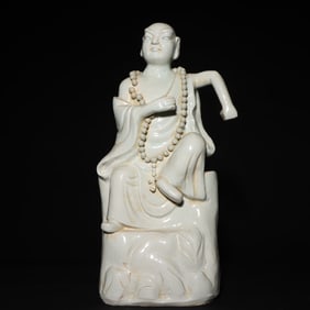 A statue of an Arhat from a Song Dynasty Hutian kiln