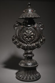 A piece of rosewood eight-treasure study ornament