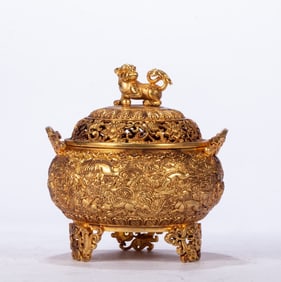 One piece of copper-gilt diffuser