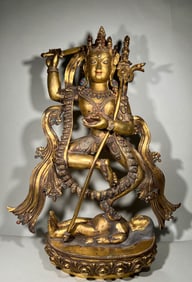 A gilded Buddha mother of the Ming Dynasty