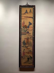 One piece of clear silk "Twenty-four Filial Piety"