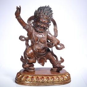 A piece of incense wood Vajrapani