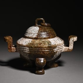 A piece of ancient jade incense burner