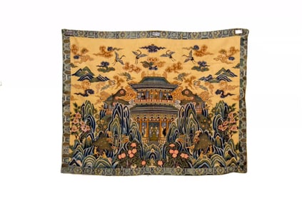 A piece of silk sea house longevity