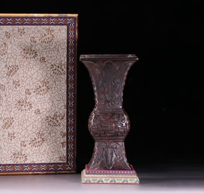 A Qing Dynasty agarwood ornament