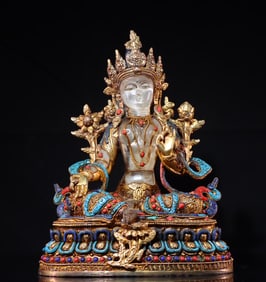 A set of Qing Qianlong gilt cloisonne stove bottle box three