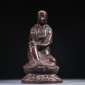 A piece of Qing agarwood Guanyin ornament