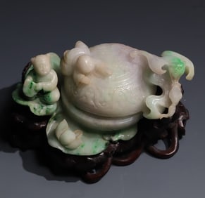 A piece of Jade Boy Birthday Ornament