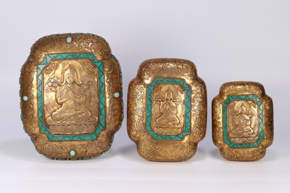 A piece of Han Dynasty style bronze wrong gold tiger talisman