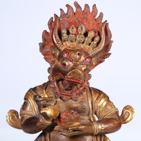 A bronze gilt statue of the Great Black Sky