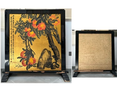 A picture of Wu Changshuo's fruits and vegetables