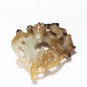 A piece of Hetian jade ornament