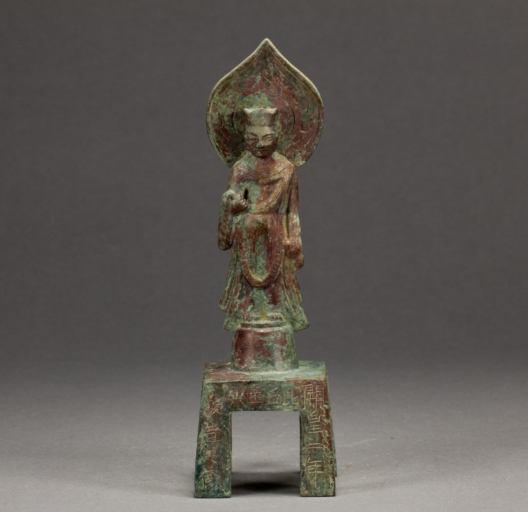 A bronze Buddha statue (1 of 10)