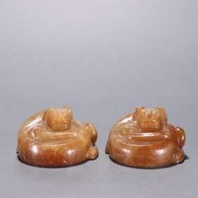 A pair of Han and Tian Yurui beasts