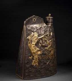 A Liao Dynasty silver-gilt flying pot