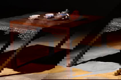 A piece of Huanghuali marching table