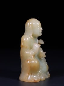 A piece of Hetian jade Buddha ornament