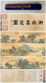 A picture of Wen Zhengming's high mountains and mountains