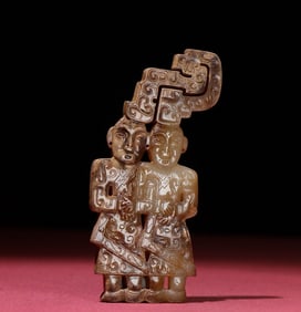 A piece of the Spring and Autumn Period, the pit is full of Qin double dancers