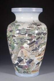 A piece of Qianlong in the Qing Dynasty: Qingming Shanghe Tu Wanshouzun