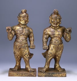One piece of the old collection of bronze gilt wheat
