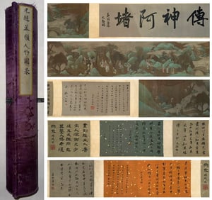 A handscroll of Zhao Mengfu's fine figures