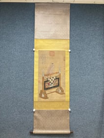 A piece of Lang Shining [Imperial Eagle Picture] on paper